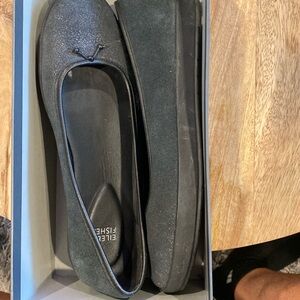 Eileen fisher suede grey flats